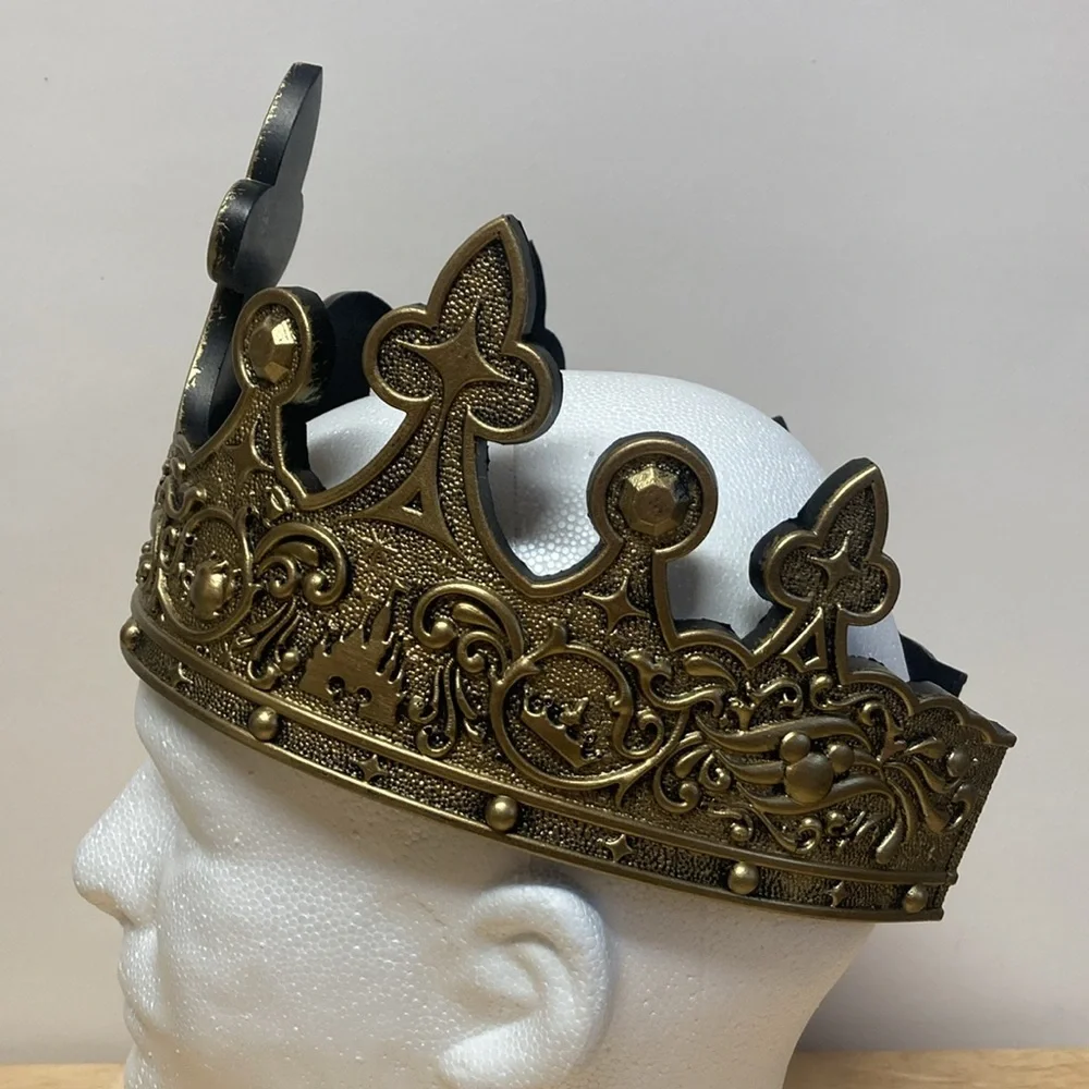 Disney Crown for King Royalty Flexible Adjustable Wrap-around Plastic Foam